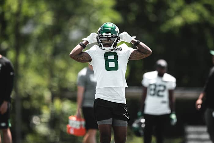 New York Jets WR Elijah Moore at minicamp